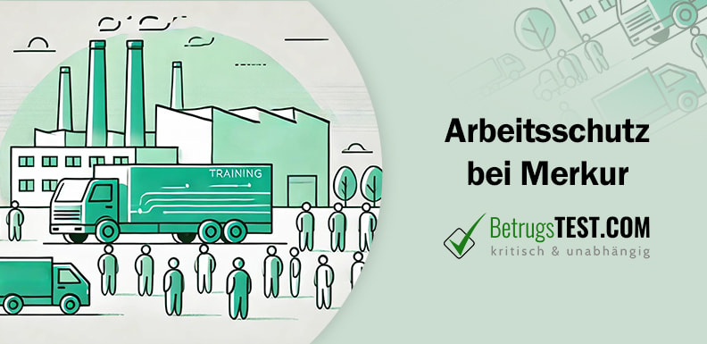 Ein minimalistisches Bild zeigt einen Schulungstruck auf einem Fabrikgelände, um den Mitarbeiter versammelt sind - Erstellt mit AI durch Betrugstest Prompt.