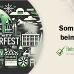 Ein abstraktes & minimalistisches Bild, das das DSWV Sommerfest in Berlin darstellt - Erstellt mit AI durch Betrugstest Prompt.