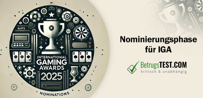Minimalistische Illustration für die Nominierungen der International Gaming Awards 2025, mit einer stilisierten Gaming-Trophäe - Erstellt mit AI durch Betrugstest Prompt.