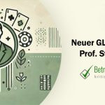 Minimalistische Illustration eines symbolischen Führungscharakters, umgeben von abstrakten Formen, die die Zusammenarbeit von Politik, Wirtschaft und Wissenschaft betonen. - Erstellt mit AI durch Betrugstest Prompt.