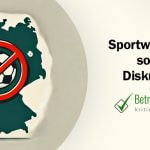 Umrisse Deutschlands mit einem Verbotsschild - Erstellt mit AI durch Betrugstest Prompt.