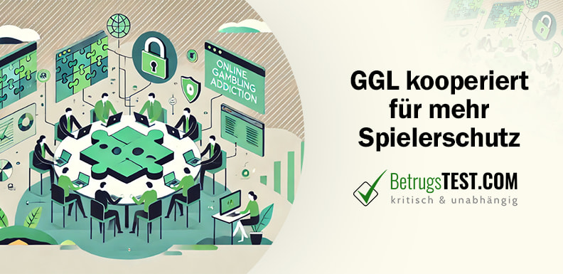 Menschen, die an einem Tisch sitzen, mit einem großen Puzzleteil in der Mitte des Tisches - Erstellt mit AI durch Betrugstest Prompt.