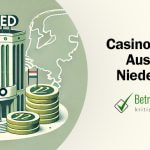 Geschlossenes Casinogebäude und Glücksspielelemente - Erstellt mit AI durch Betrugstest Prompt.