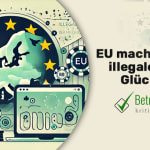 Grafische Darstellung der Europa-Karte mit typischen Casino-Elementen drum herum. - Erstellt mit AI durch Betrugstest Prompt.