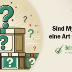 Verschieden große Boxen mit Fragezeichen drauf - Erstellt mit AI durch Betrugstest Prompt.