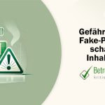 Parfum-Flacon mit einem Warnzeichen davor - Erstellt mit AI durch Betrugstest Prompt.