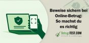 Aufgeklappter Laptop und eine Hand, die ein Smartphone hält - Erstellt mit AI durch Betrugstest Prompt.
