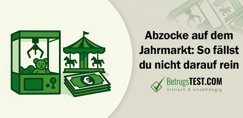 Karussell und Spielgerät mit einem Geldbündel daneben - Erstellt mit AI durch Betrugstest Prompt. 