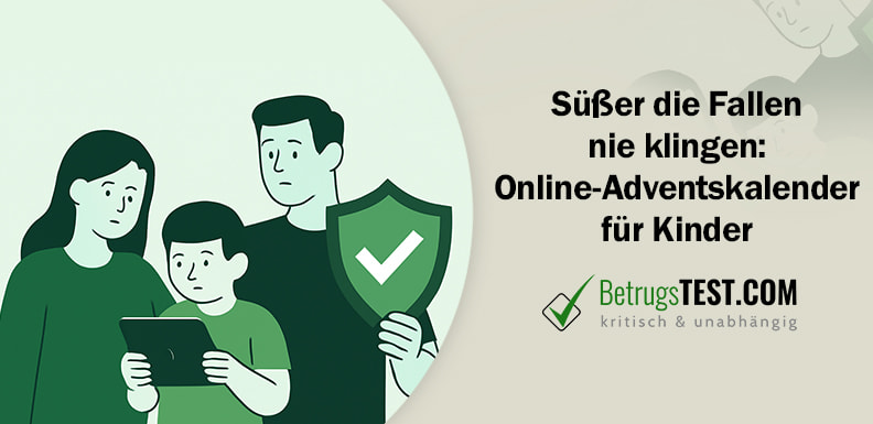 Eine Familie mit einem Kind, das ein Tablet hält, während der Vater ein Schutzschild mit einem Häkchen in der Hand hält. - Erstellt mit AI durch Betrugstest Prompt.