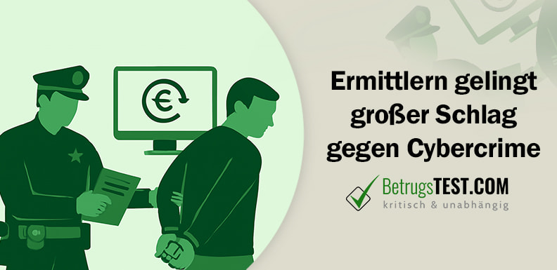 Verbrecher, der von einem Polizisten festgenommen wird - Erstellt mit AI durch Betrugstest Prompt. 