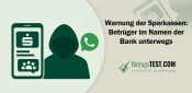Kriminelle Gestalt neben einem Smartphone, auf dem ein Logo der Sparkasse zu sehen ist - Erstellt mit AI durch Betrugstest Prompt.