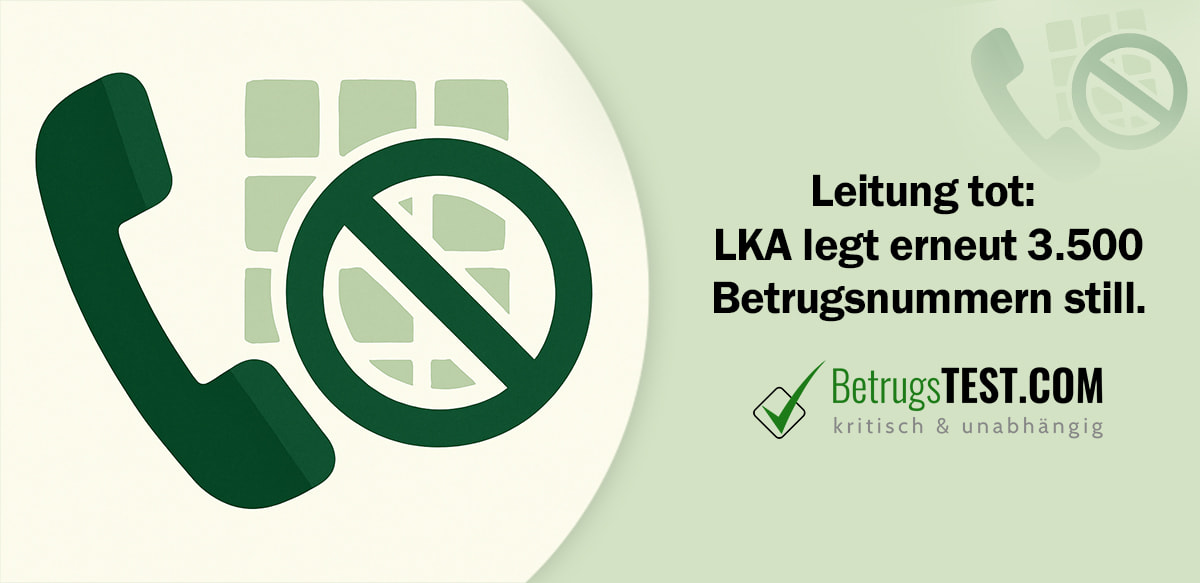 Eine minimalistische Illustration in Grüntönen mit einem Telefonhörer links und einem ,„Nicht“-Symbol rechts auf einem hellgrünen Quadratgitter. - Erstellt mit AI durch Betrugstest Prompt.