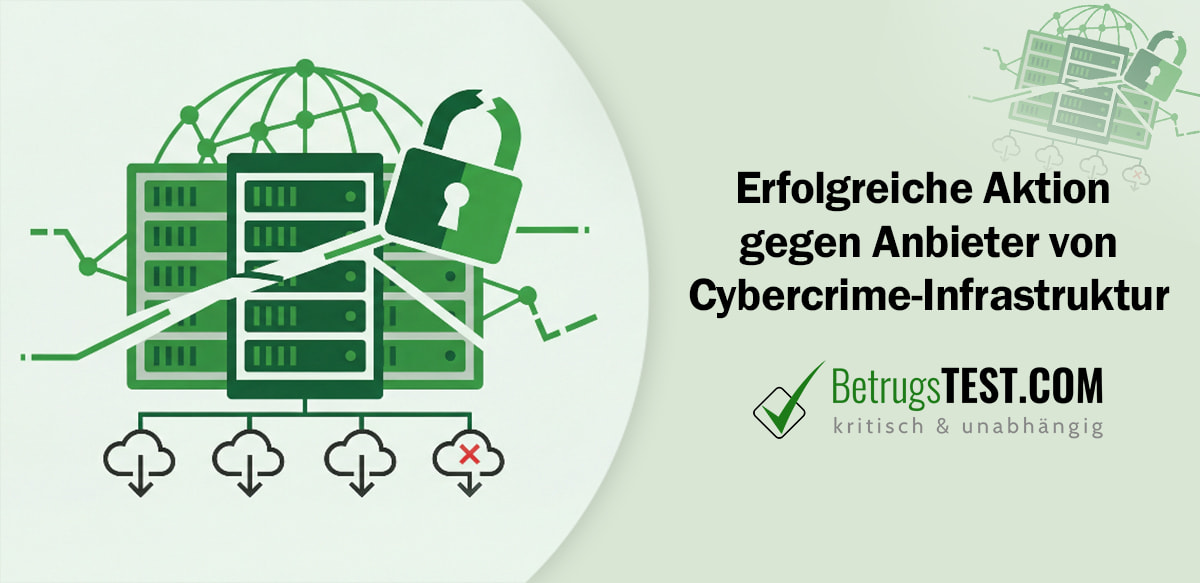 Bild von zerbrochenen Servern und ein zerbrochenes Schloss-Symbol in Grüntönen - Erstellt mit AI durch Betrugstest Prompt.