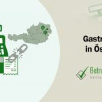 Stilisierte grüne Registrierkasse mit gebrochener Kette vor einer Österreich-Karte, symbolisch für Kassenbetrug in der Gastronomie. - Erstellt mit AI durch Betrugstest Prompt.
