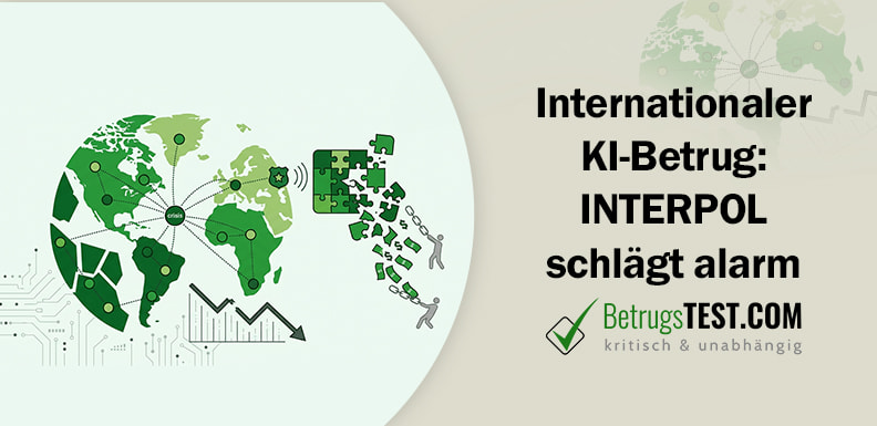 Eine minimalistische Grafik in verschiedenen Grüntönen zeigt eine Weltkarte und vernetzte Symbole, die die globale Tragweite organisierter Kriminalität und Cyberkriminalität illustrieren. - Erstellt mit AI durch Betrugstest Prompt.